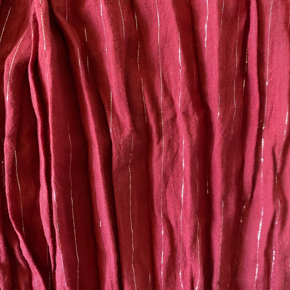 Red and gold turban cloth/headscarf